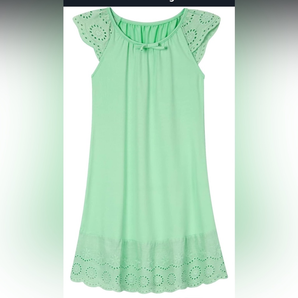 Mint Green Eyelet nightdress